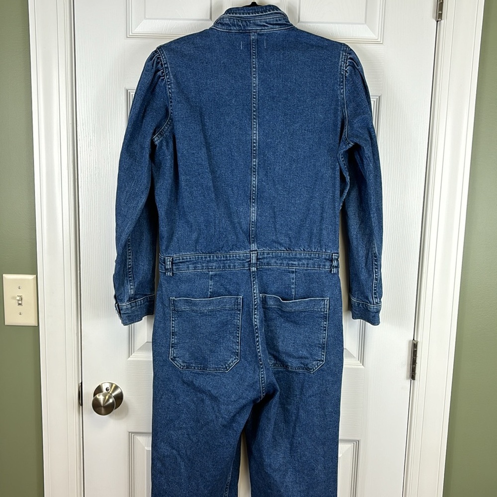 DL1961 Freja long sleeve denim utility jumpsuit in Tripoli sz med - Picture 10 of 13